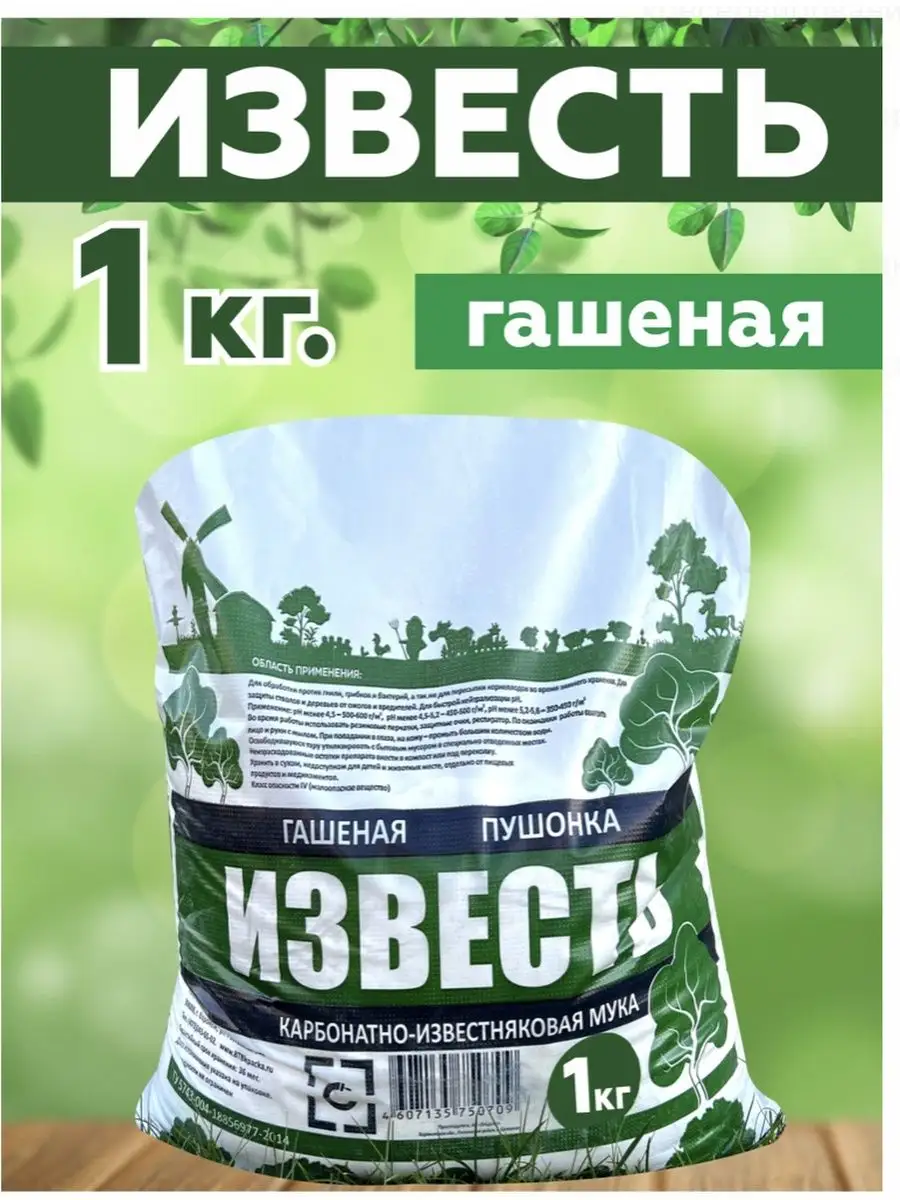 Гашеная известь 1кг 152299698 купить за 174 ₽ в интернет-магазине  Wildberries