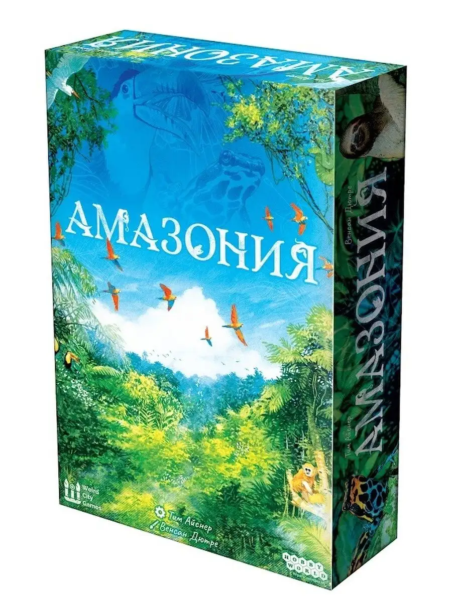 Настольная игра Амазония Hobby World 152353469 купить за 1 550 ₽ в  интернет-магазине Wildberries