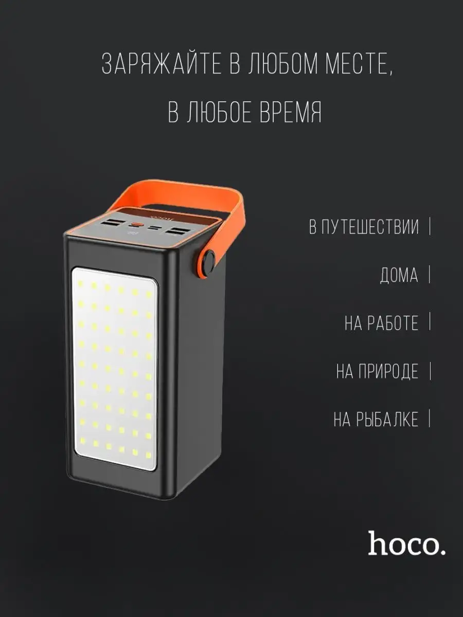 Power Bank Внешний аккумулятор 90000 mAh с быстрой зарядкой Hoco 152459629  купить за 6 529 ₽ в интернет-магазине Wildberries