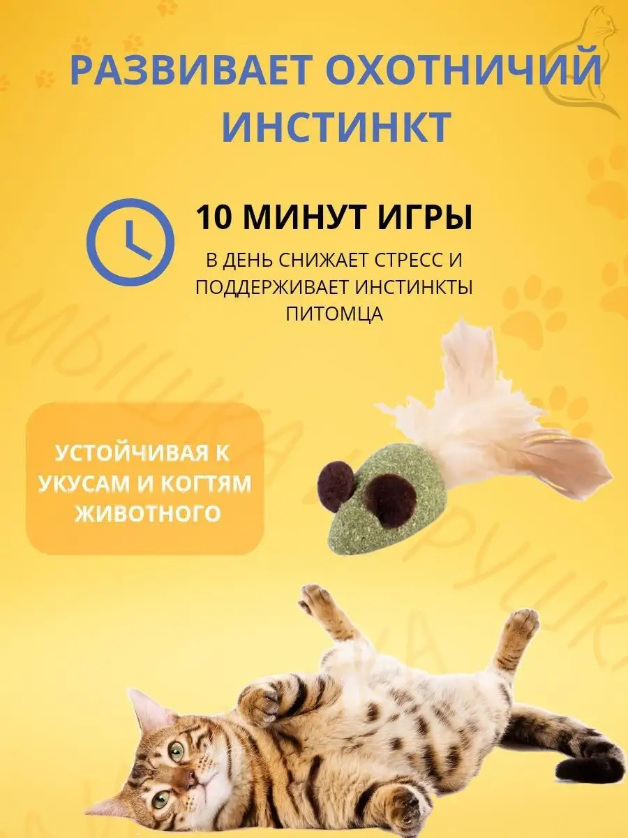 Игрушка мятная для кошек TishOK 152480976 купить в интернет-магазине  Wildberries