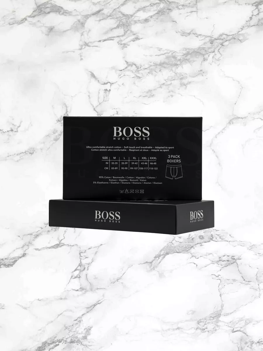 Набор трусов боксеров HUGO BOSS оригинальный 152491219 купить в  интернет-магазине Wildberries