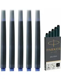 Картриджи чернильные чернила для перьевой ручки черные 5 шт Parker 152534833 купить за 421 ₽ в интернет-магазине Wildberries