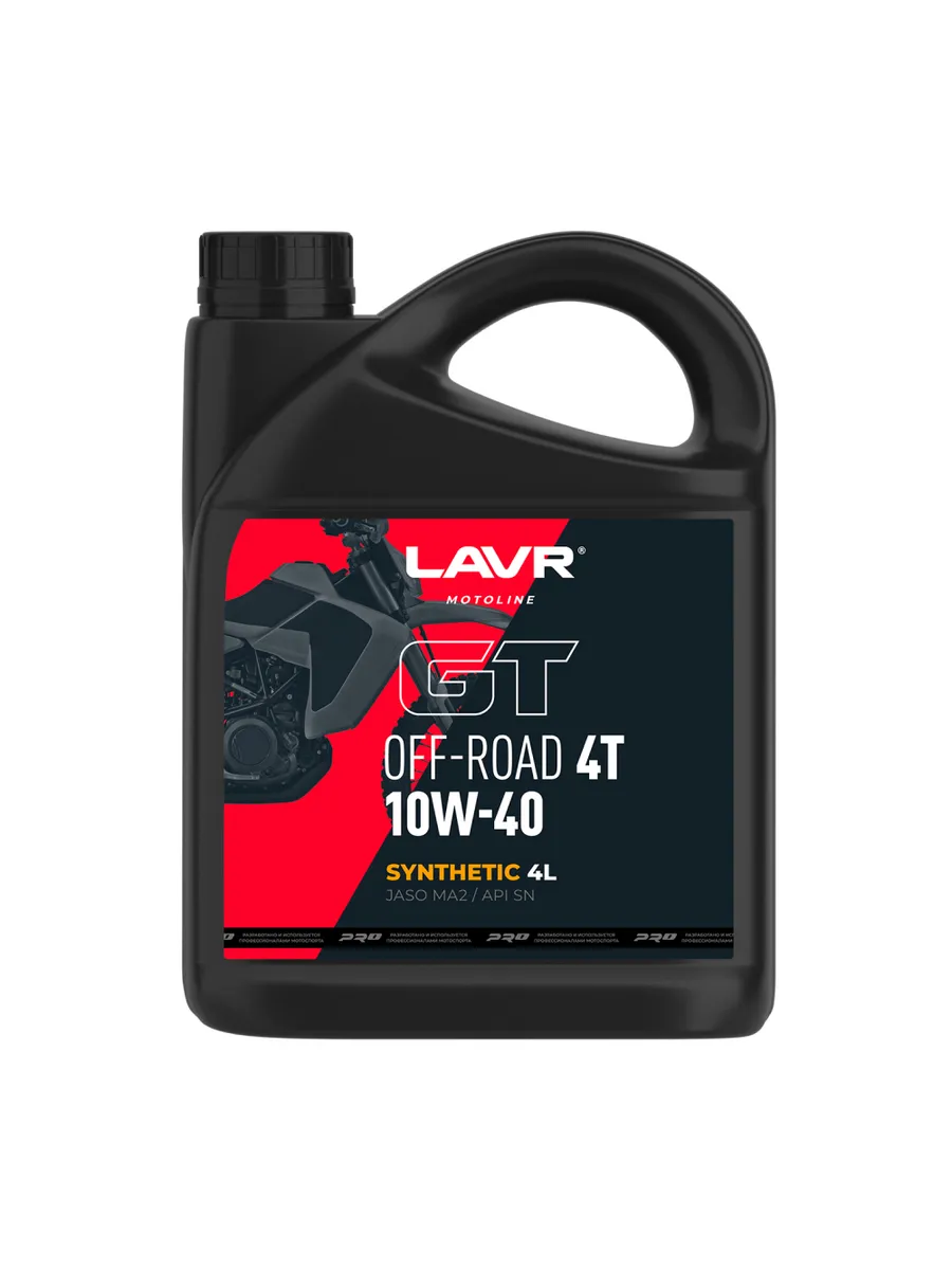 Моторное масло GT OFF ROAD 4T 10W-40, 4 л. Ln7724