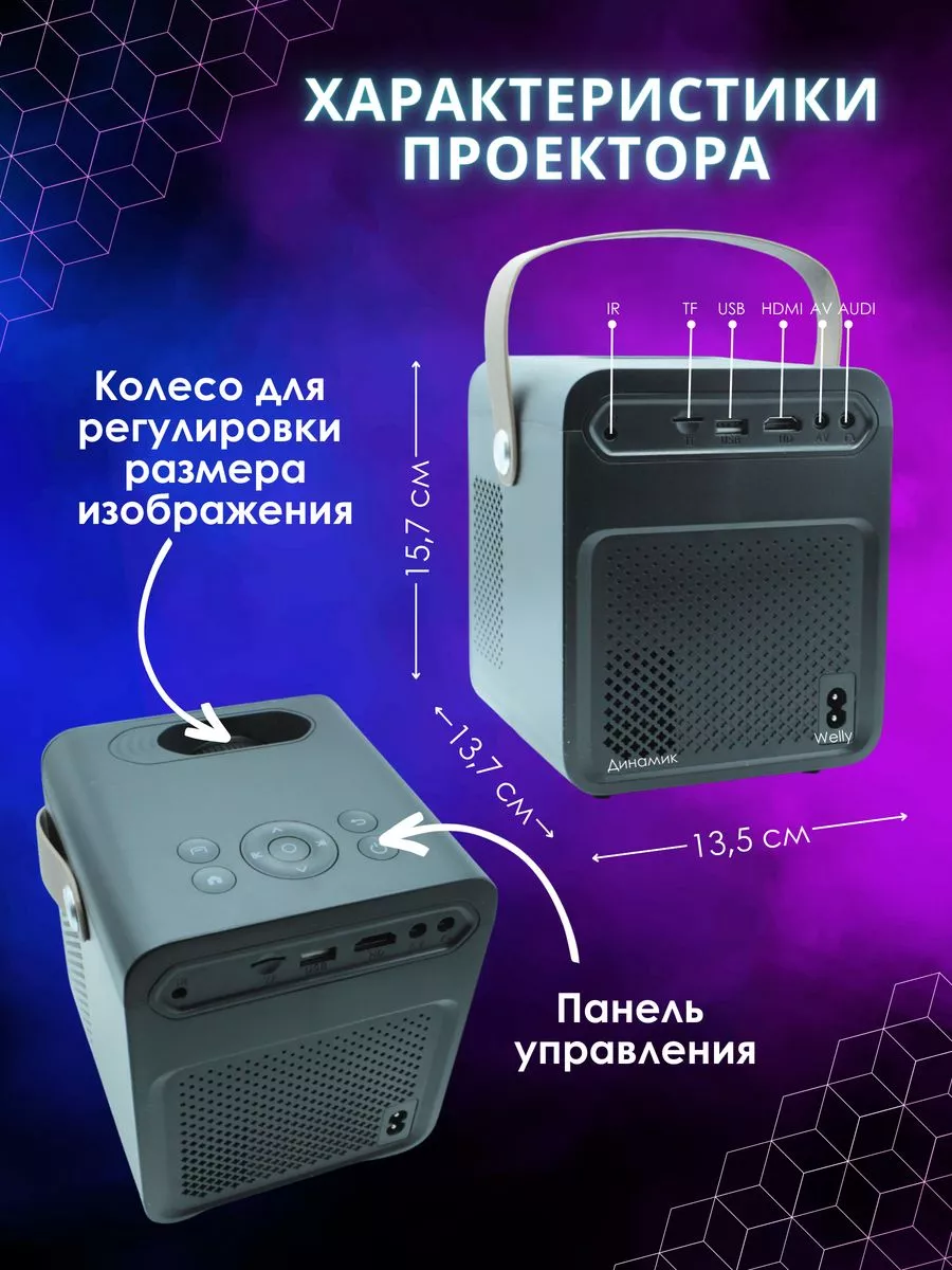 Мини проектор домашний Umiio Delight Store 152606303 купить в  интернет-магазине Wildberries