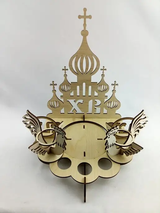 NADA.MNE Подставка для яиц и кулича пасхальная, бежевый, фото 2