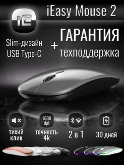 Мышь компьютерная беспроводная для ноутбука макбука iEasy 152621643 купить за 456 ₽ в интернет-магазине Wildberries