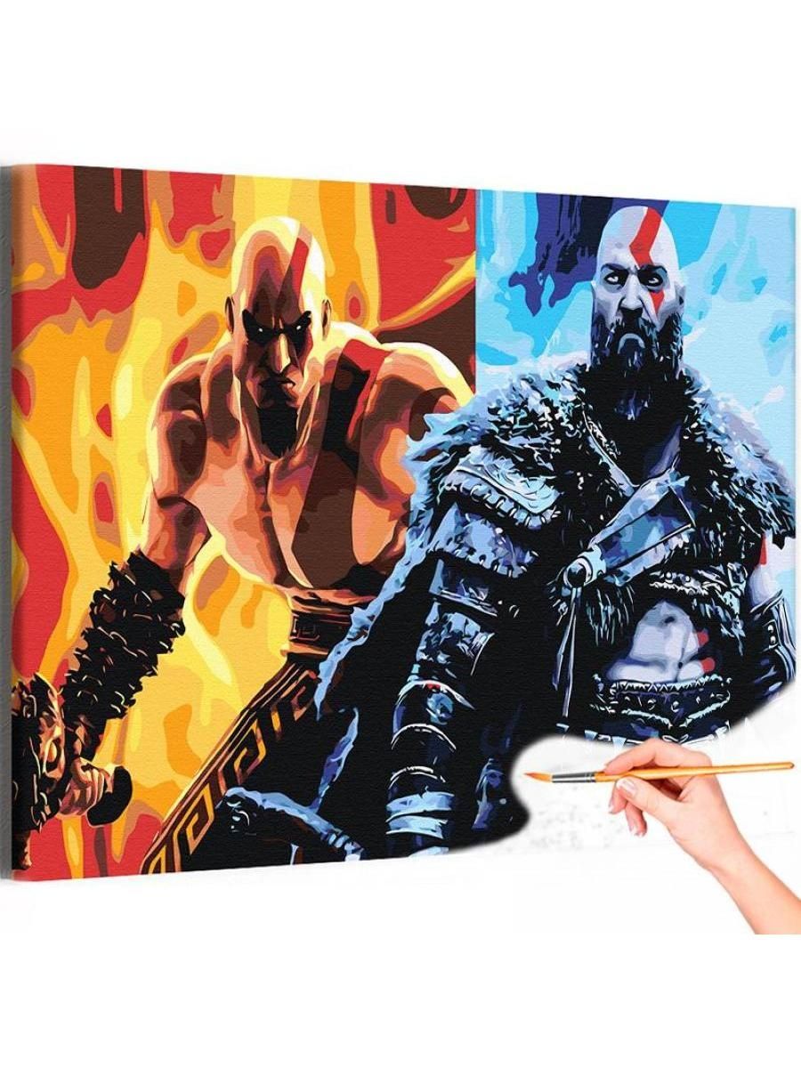 Картина по номерам god of war