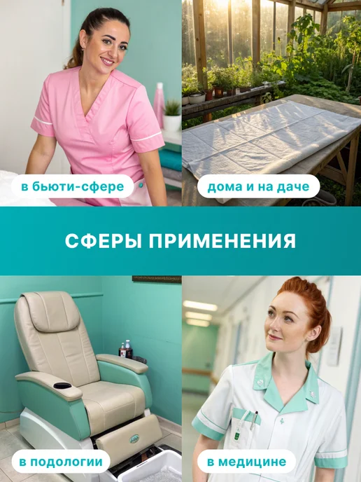 Чистовье Простыни одноразовые смс 80х200 см 20 штук, вариант, фото 6