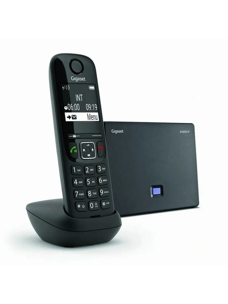 VoIP-телефон Gigaset AS690 IP черный Gigaset 152760988 купить в  интернет-магазине Wildberries