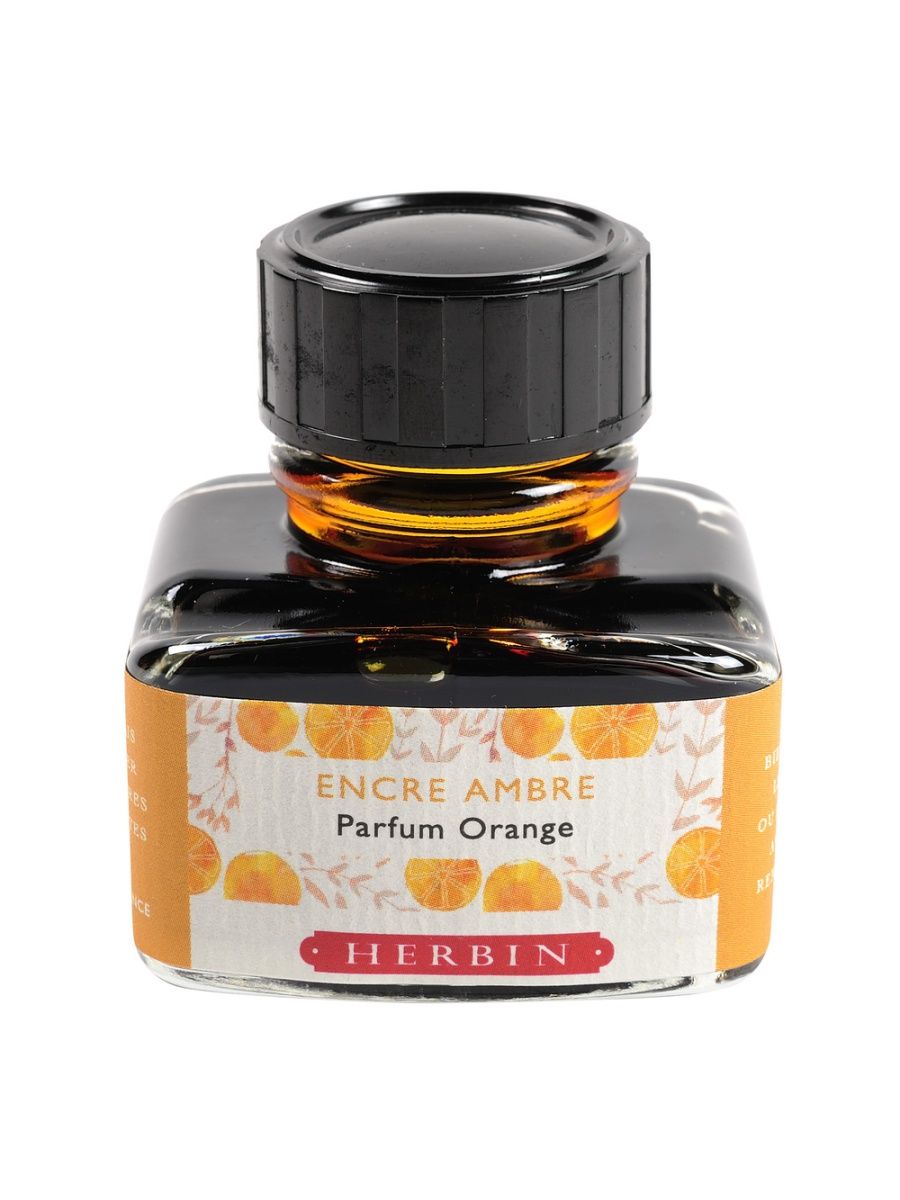 Orange ml. Чернила Herbin. Ароматизированная краска. Orange Parfum. Парфюм апельсин.