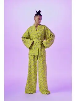 Дизайнерский костюм кимоно Katerina Myachina 152823793 купить за 5 456 ₽ в интернет-магазине Wildberries