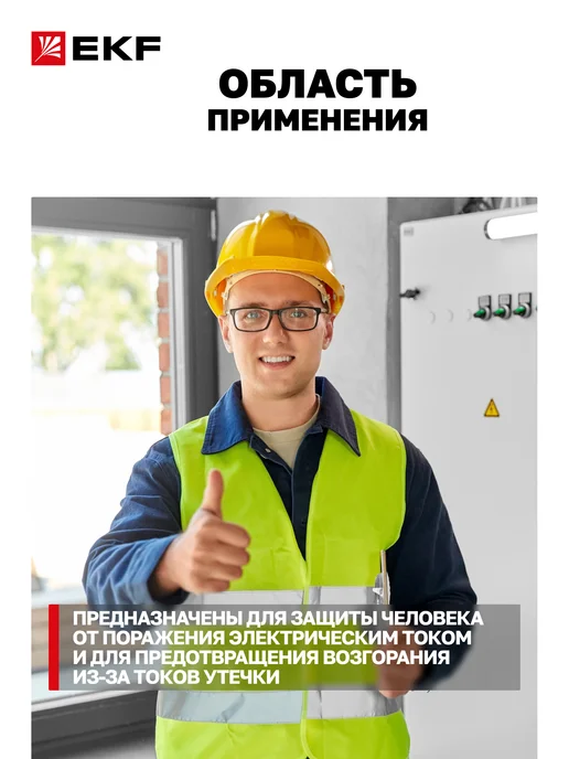 EKF Дифавтомат 10А (C) 10мА, тип AC, 2P, 6кА, АД-2 PROxima, серый, фото 2
