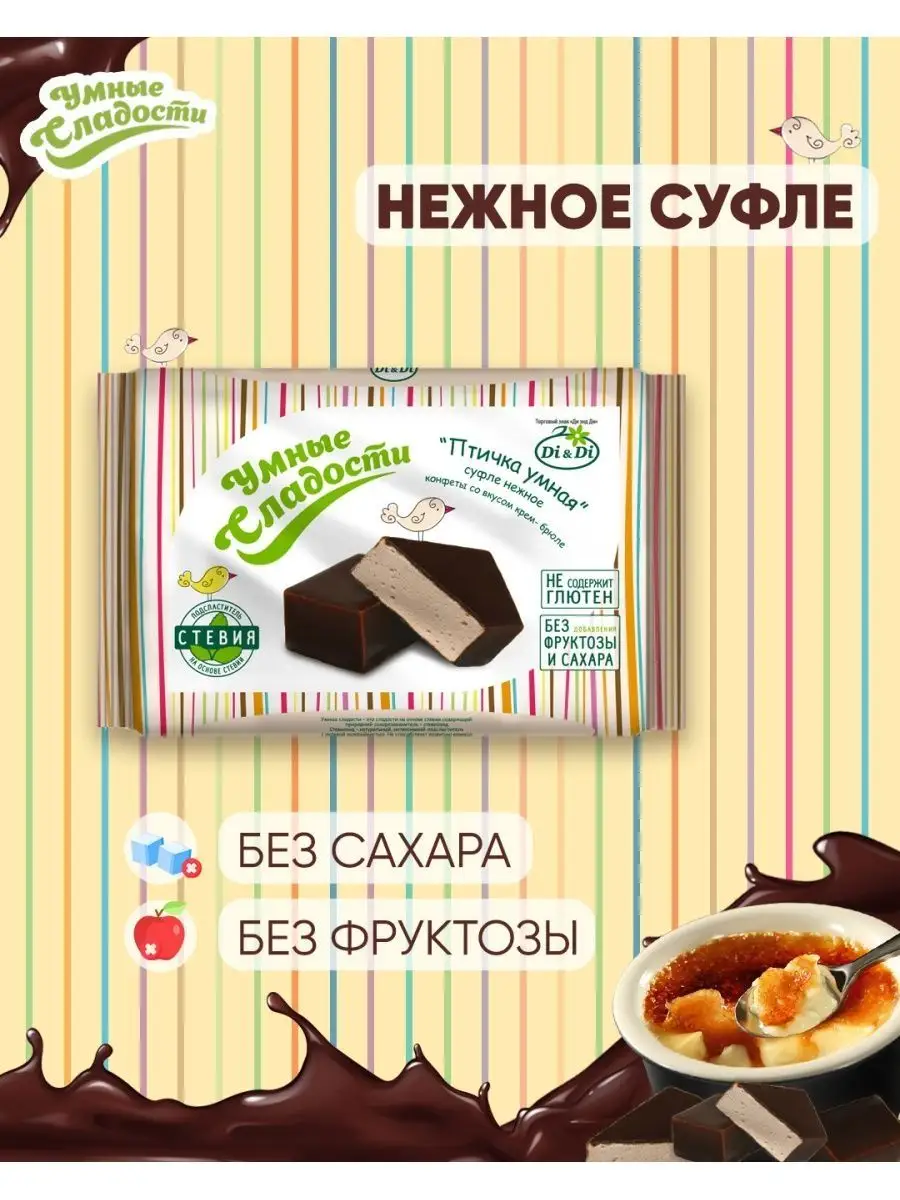 Конфеты суфле без сахара 