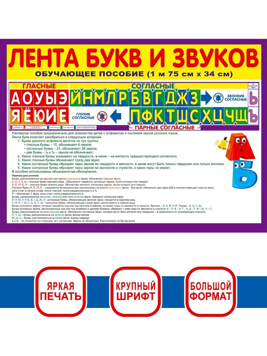 Обучающий плакат полоска алфавит лента букв для школы Теплые чувства  152951590 купить за 346 ₽ в интернет-магазине Wildberries