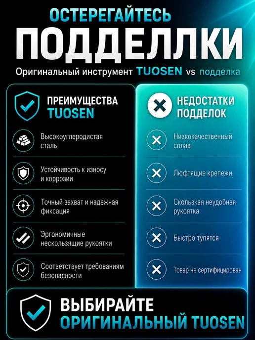 TUOSEN Многофункциональные бокорезы пассатижи строительные, вариант, фото 6