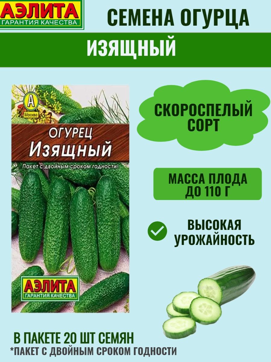 Огурец изящный семена.