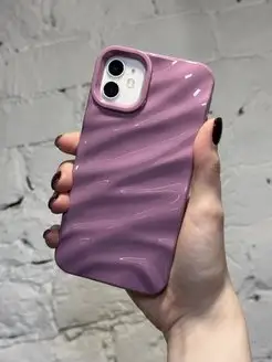 Чехол на iphone 11 айфон 11 волнистый PurpleCloud 153118827 купить за 320 ₽ в интернет-магазине Wildberries