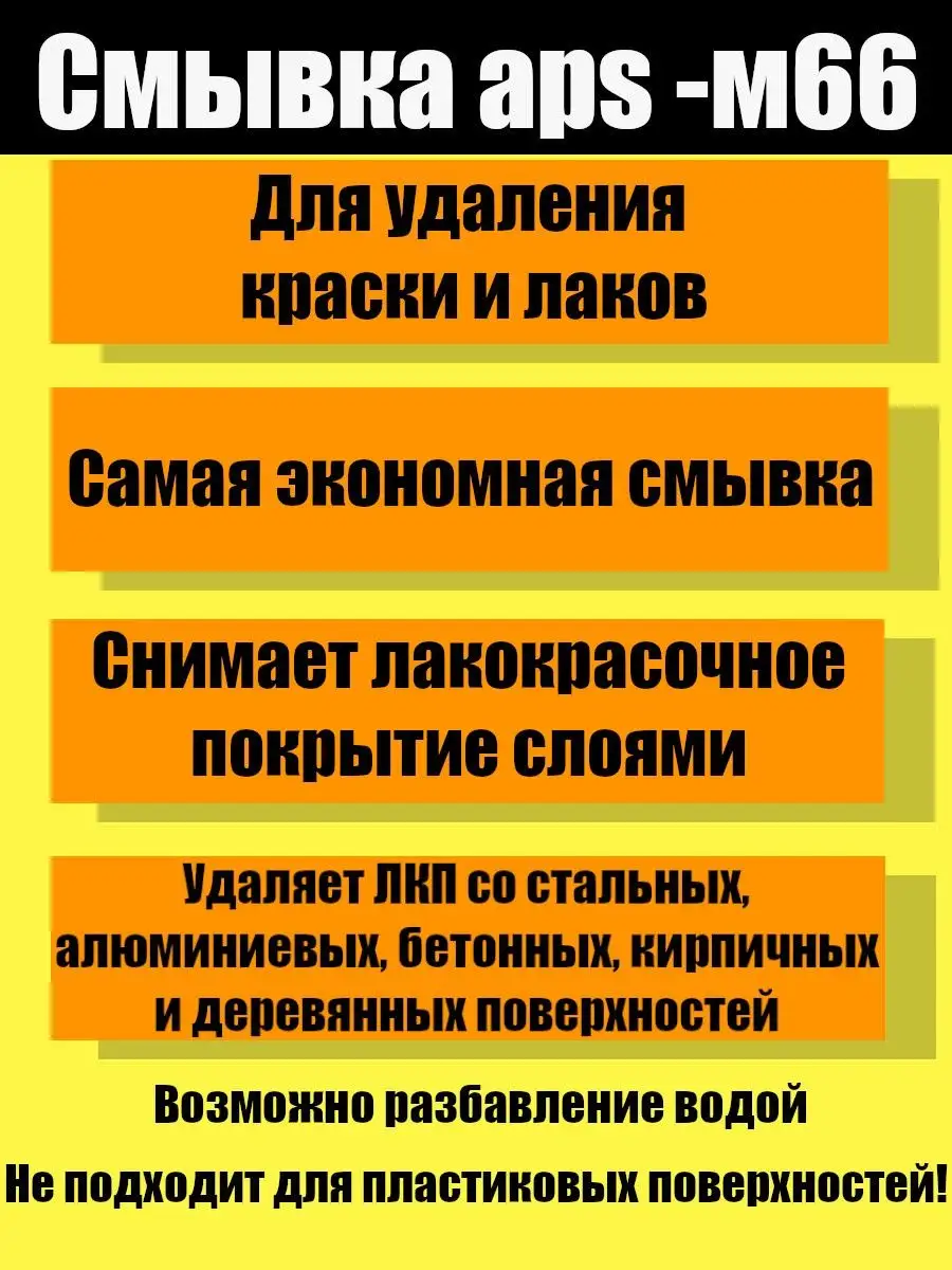 Смывка,удалитель старой краски,лака APS-M66 500 мл. Смывка краски АЛТ  153129907 купить за 436 ₽ в интернет-магазине Wildberries