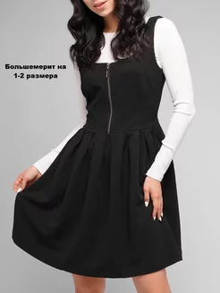 Сарафан офисный черный Persof 153154170 купить за 1 884 ₽ в интернет-магазине Wildberries