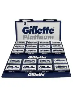 Сменные кассеты Gillette Platinum 100 лезвий 20 упаковок Лезвия для бритвы 153169308 купить за 956 ₽ в интернет-магазине Wildberries