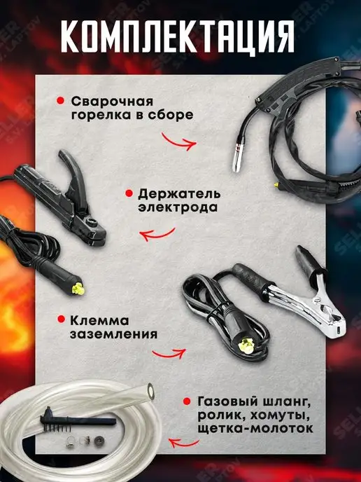 Edon Сварочный аппарат полуавтомат SMART MIG-190S +КОМПЛЕКТ!, вариант, фото 7