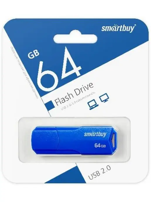 Smart Buy Флеш-накопитель USB 64GB Clue синий