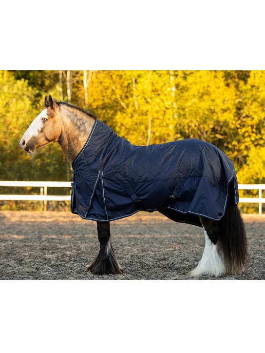 Первая Конная Мануфактура Попона денниковая с высокой холкой PERFECT HORSE, синий, фото 2