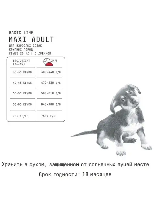 Сухой корм AJO Dog Гречкой для собак, взрослые, крупные, 12 кг, фото 6