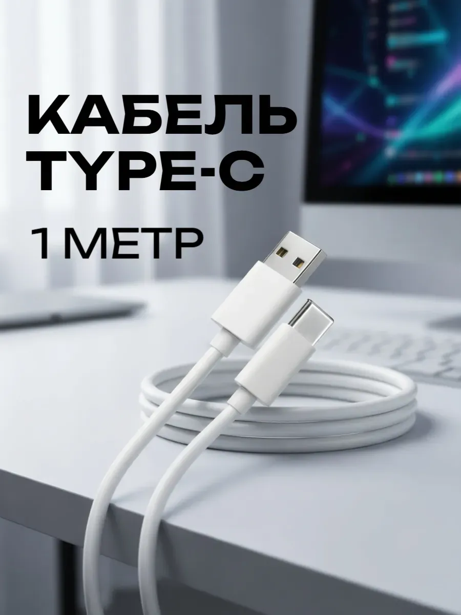Провод Type-c USB 1 метр