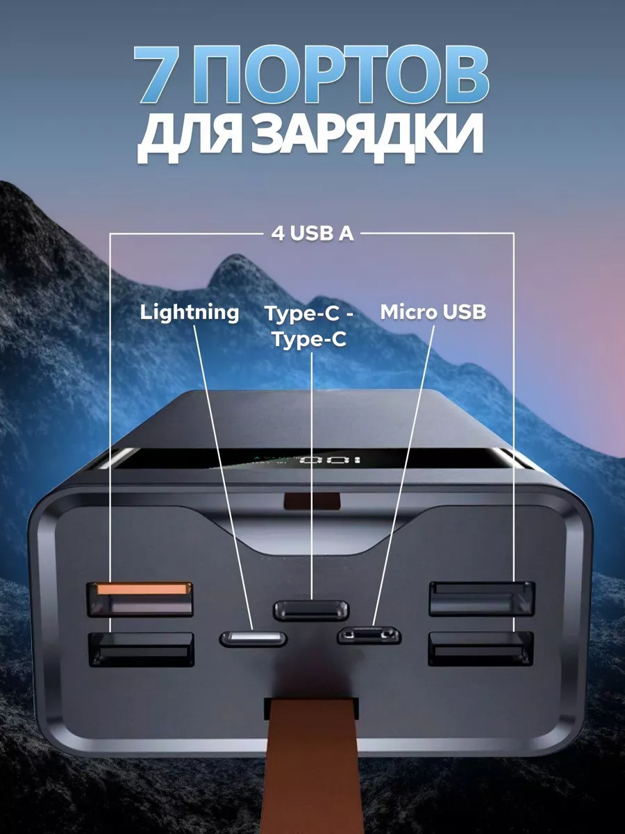 Power Bank / 50000 mah/Повер банк/Портативное зарядное Smartx 153347733  купить за 1 903 ₽ в интернет-магазине Wildberries