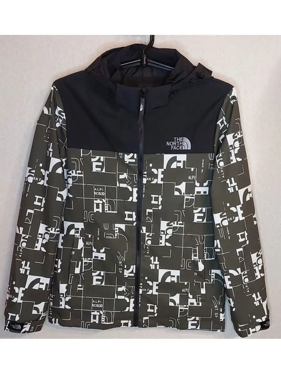 Tnf white broken hot sale grid logo print