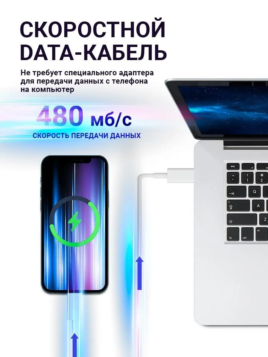 Кабель type c usb для быстрой зарядки телефона универсальный honor  153455624 купить в интернет-магазине Wildberries