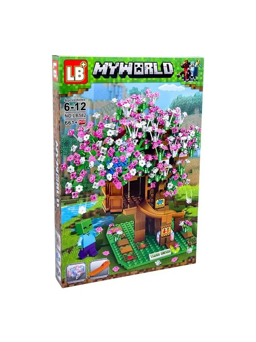 Конструктор World Мой Мир Minecraft Майнкрафт Цветочный дом LEGO 153463787  купить в интернет-магазине Wildberries