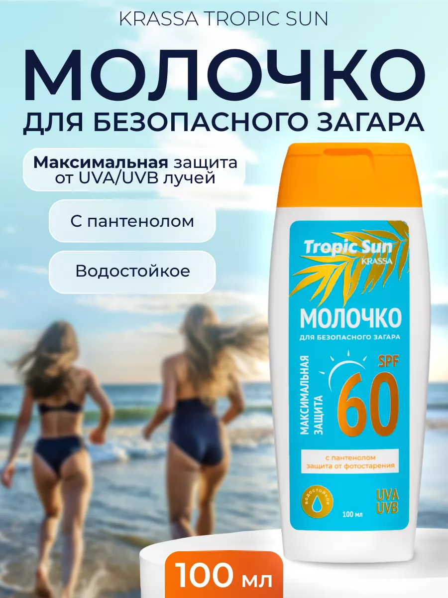 Солнцезащитное молочко для загара на солнце с пантенолом