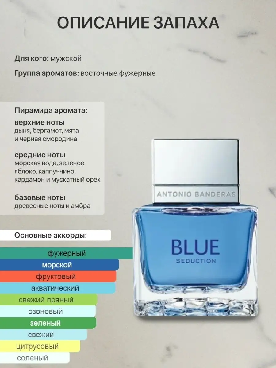 Распив отливант духов ANTONIO BANDERAS Blue Seduction Man lada perfume  153508760 купить за 260 ₽ в интернет-магазине Wildberries