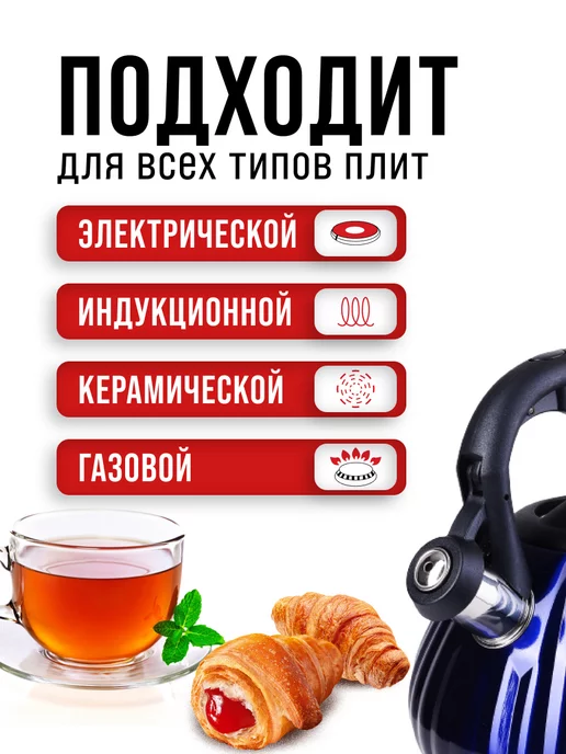 Чайник для плиты со свистком - фото 5