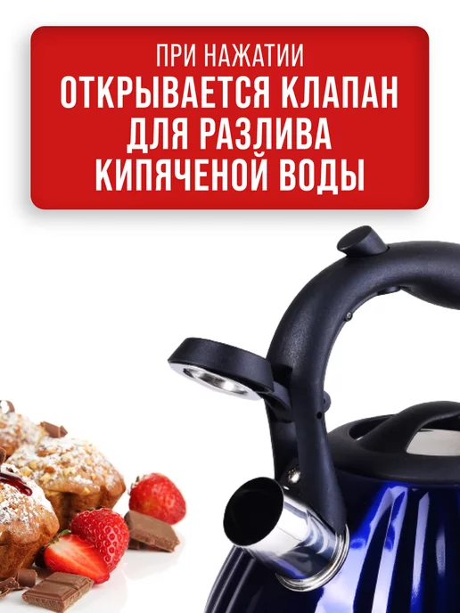 Чайник для плиты со свистком - фото 8