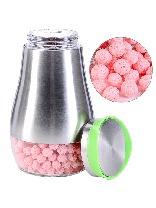 Банки для сыпучих продуктов стекло с крышкой набор 3 шт. - фото 12