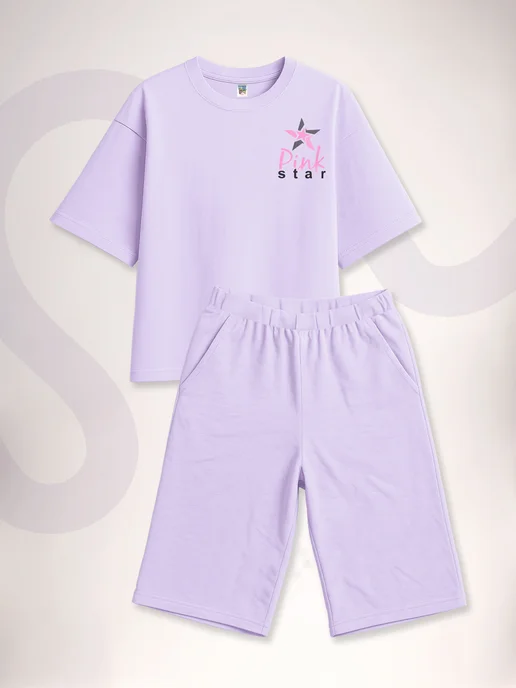 Baby Style Костюм с шортами для подростков оверсайз, вариант, фото 2