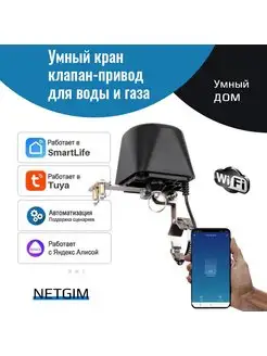 Умный кран клапан привод WiFi для воды и газа NETGIM 153610197 купить за 1 713 ₽ в интернет-магазине Wildberries