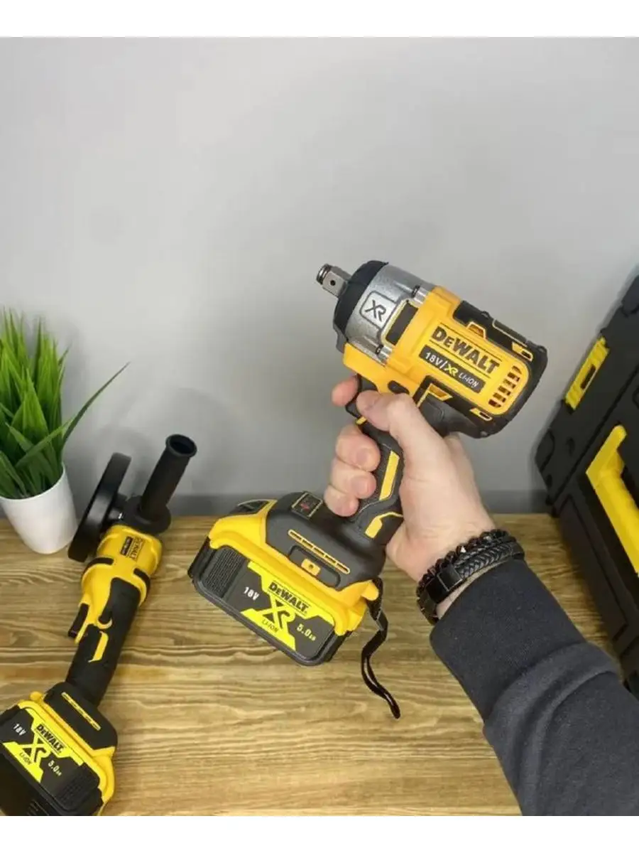 Набор инструментов 2в1 Dewalt Гайковерт + Болгарка DEWALT 153617854 купить  за 9 098 ₽ в интернет-магазине Wildberries