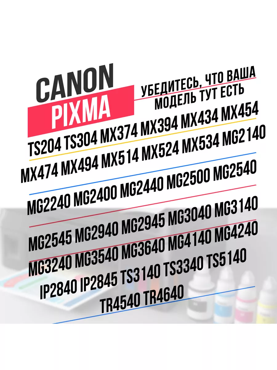 Colouring Комплект Для Заправки Картриджей Canon PIXMA PG-445 PG-440