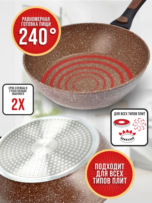 Сковорода со съемной ручкой 24 см - фото 4