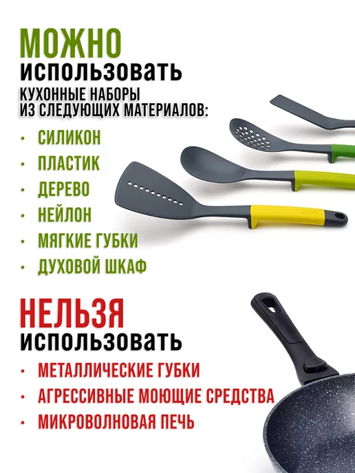 Сковорода с антипригарным покрытием и съемной ручкой, 26 см - фото 5