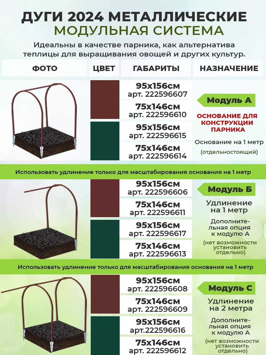 Дуги для парника и грядок Красивая Грядка 153719241 купить в  интернет-магазине Wildberries