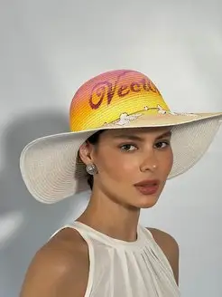 Пляжная соломенная шляпа с широкими полями Shapki ru 153737591 купить за 592 ₽ в интернет-магазине Wildberries