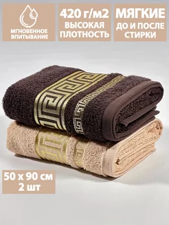Полотенце махровое для лица и рук 50х90см набор 2 шт Letto 153740415 купить за 463 ₽ в интернет-магазине Wildberries