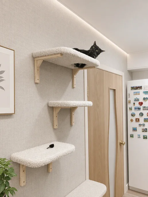 Моя Котя Игровой комплекс для кошек, белый, фото 3