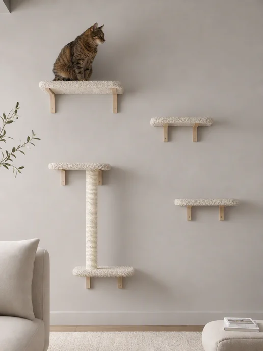 Моя Котя Игровой комплекс для кошек, белый, фото 7
