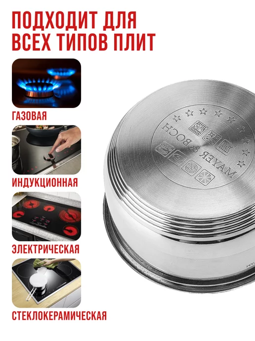 Ковш кухонный сотейник 0,4 л - фото 3